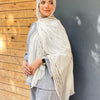 Elite Linen Scarf - White