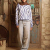 Zebra pullover - Soft Violet