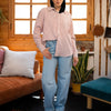 Linova Shirt - Dark Red- White