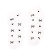 Women Socks - White - Black