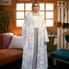 Flora dress - Off White - Baby Blue