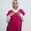 Knit Sleeveless Vest - Fuchsia