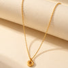 Circle Pendant Necklace - Gold