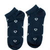 Women Socks - Navy Blue - White