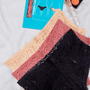 3-Pack Lace Floral Cheeky - Set-1: Black - Beige - Dust Pink