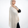 Shimmery Chiffon Scarf - Old Lace