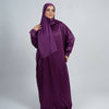 Plain Satin Isdal - Dark Purple