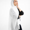 Shimmery Chiffon Scarf - White