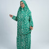 Printed Viscose Isdal Two Pieces - Green Print