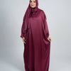 Plain Satin Isdal - Maroon