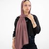 Shimmery Chiffon Scarf - Dark Cashmere
