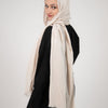 Crinkled Modal Scarf - Beige