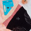 3-Pack Lace Floral Brief - Set-1: Black - Beige -Dust Pink