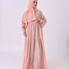 Plain Viscose Isdal Dress - Blush Pink