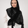 Crinkled Modal Scarf - Black