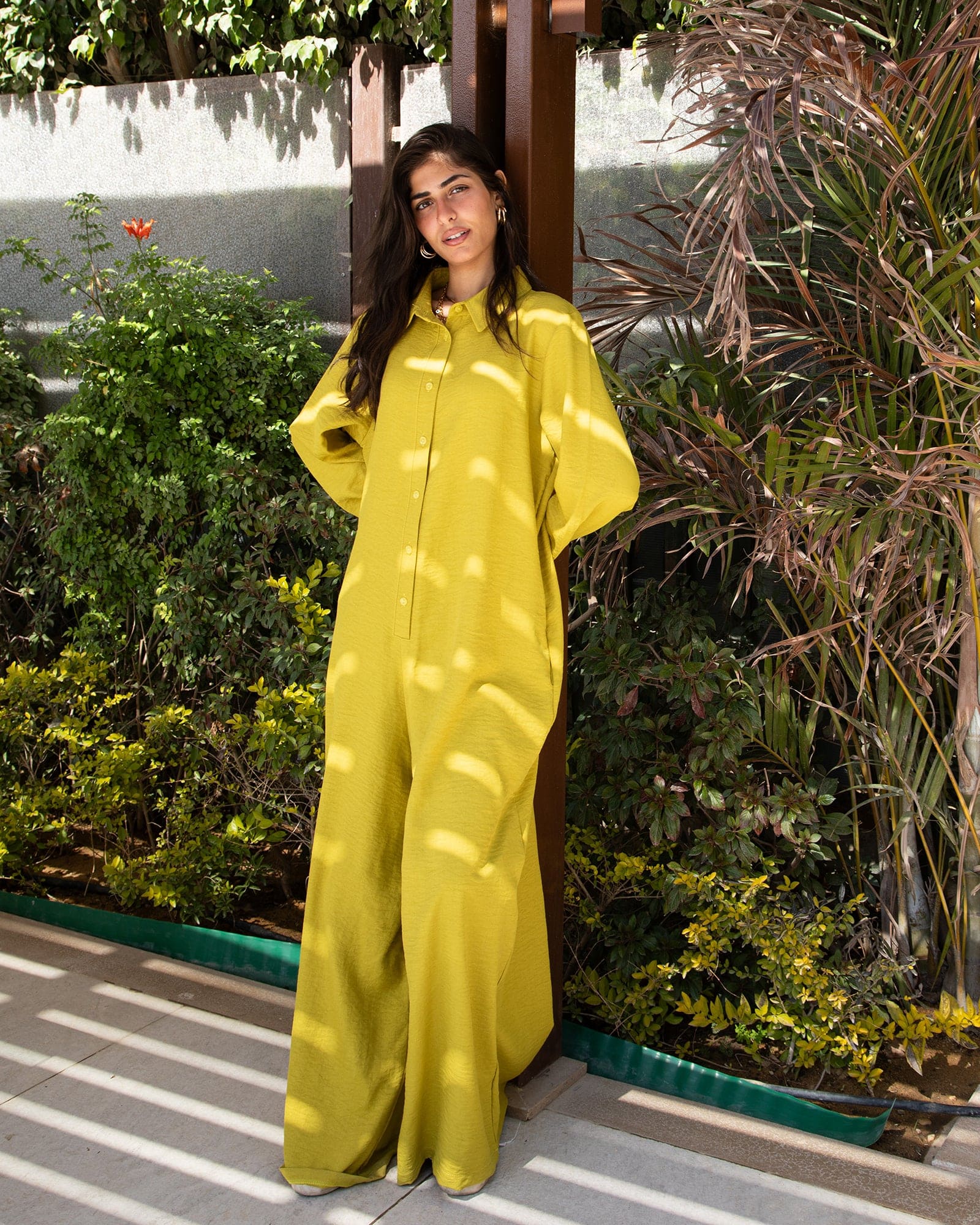 Comfy Linen Jumpsuit جمبسوت من الكتان الناعم  تاي شوب | جمبسوت كتان ناعم بستايل عملي ومريح - مثالي للربيع والصيف