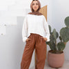 Leather Pants - Camel