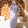 Printed Viscose Isdal - White - Black