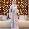 Printed Viscose Isdal - Cream Beige - Black