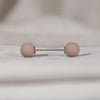 Dumbbell Pin - Matte Beige
