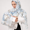 Chi Chi Chiffon - Light Blue - Brown - White