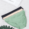 3- Pack Basic Cotton Brief - Set-1: Black - Beige - Mint Green