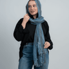 Edgy Scarf - Light Petrol Blue