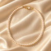 Classic Pearl Necklace - White / Gold