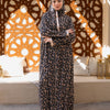Printed Viscose Isdal - Black - Beige