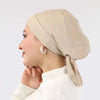 Padded Cotton Bonnet - BEige