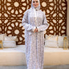 Printed Viscose Isdal - Cream Beige - Black
