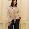 Lily blouse - Soft Beige With White Embroidery