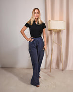 Tie Shop | Wide-Leg Cargo Trousers | Swishy pants