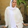 Cloudy Cotton With Bonnet - White
