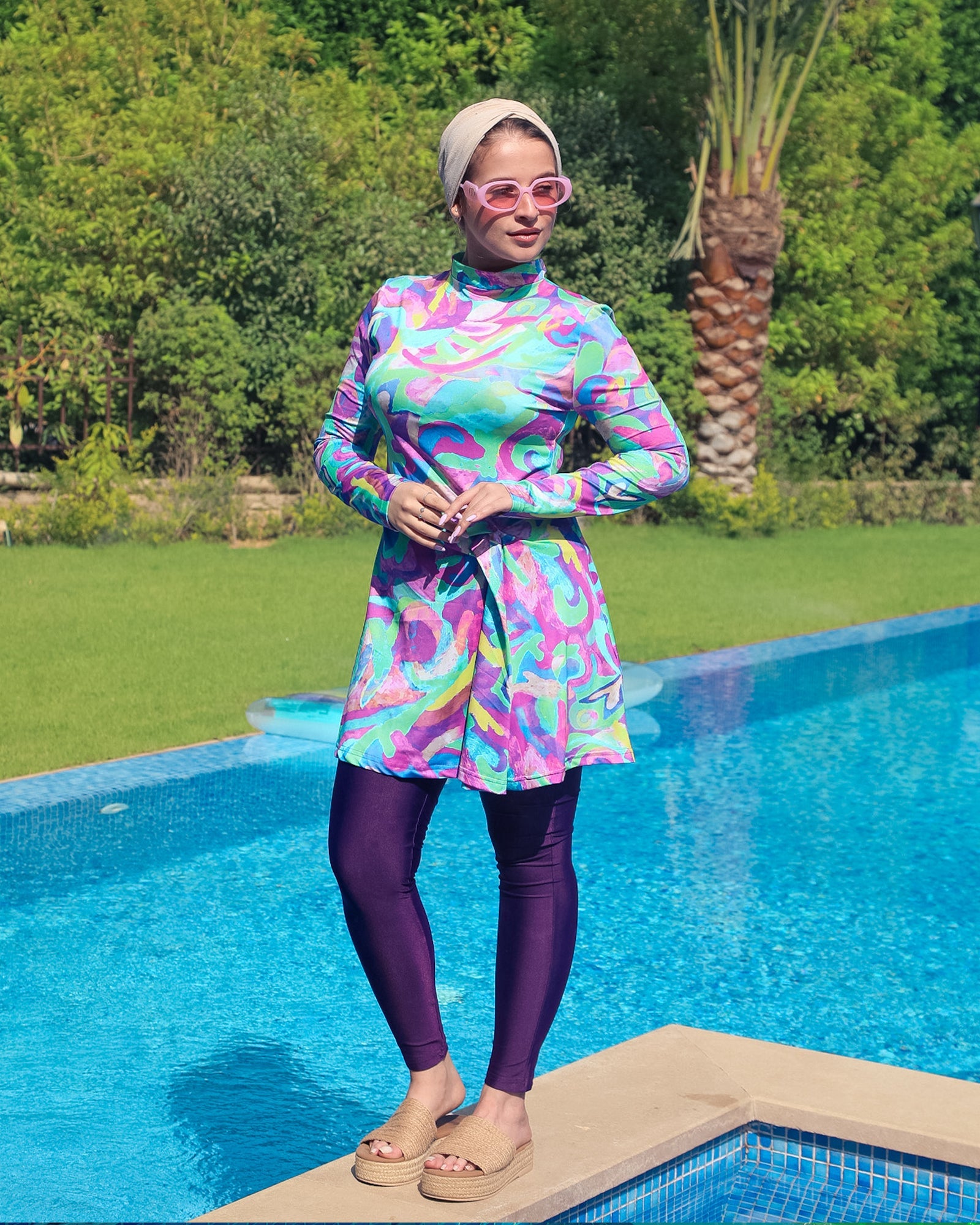 Tie Shop | Swim Pants - Tropika Leggings