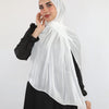 Elegant Shiny Scarf - Off White