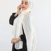 Elegant Shiny Scarf - Light Beige