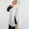 Elegant Shiny Scarf - Pearl Beige