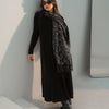 Tiger Shawl - Grey - Black