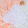 Lace Floral Brief - White