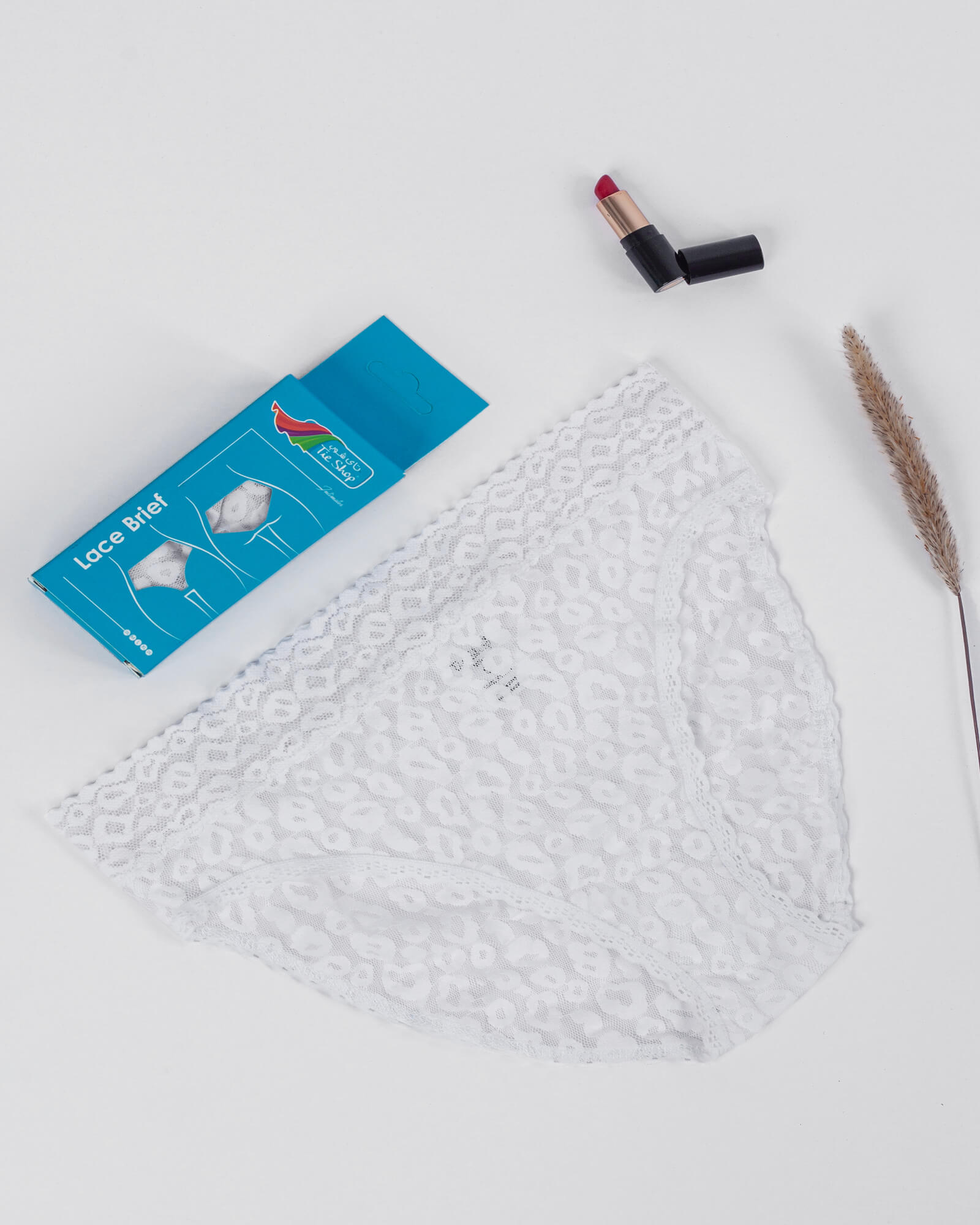 Tie Shop | Lace Cheetah Brief Panties | Pack of 3 | women underwear