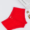 Lace Cheetah Cheeky - Red