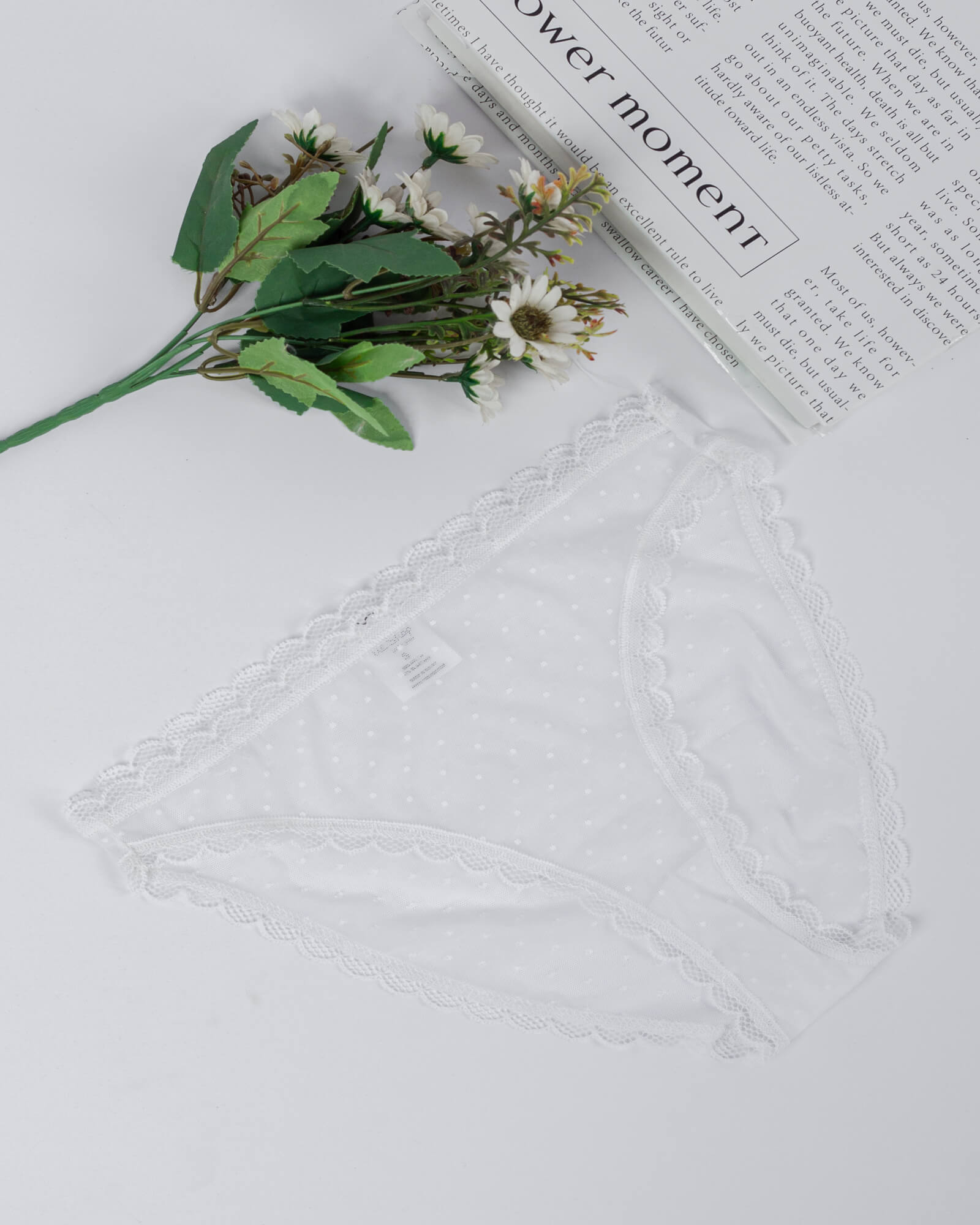 Tie Shop | Lace Dots Brief Panties | women underwear | pack of 3.