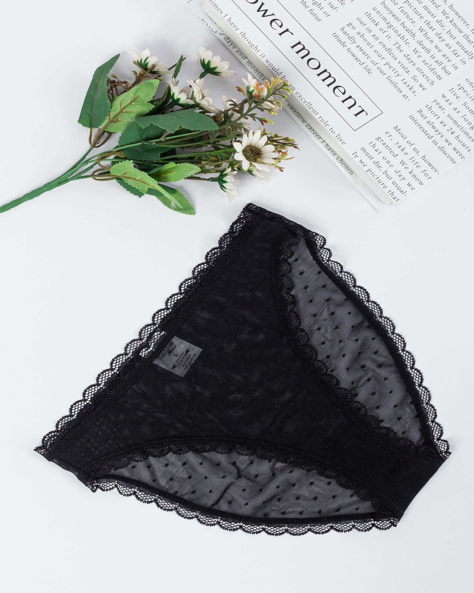 Tie Shop | Lace Dots Brief Panties | women underwear | pack of 3.