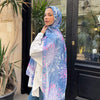 Hue Mix Scarf - Blue - Pink - White