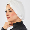 Knotted Cotton Turban - Off White