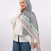 Chi-Chi CHiffon - White - Black - Green