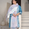 Warm shawl - Lavender - Baby Blue - Blush Pink
