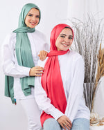 Tie Shop | Plain Satin Scarf طرحة ستان - ايشارب ستان