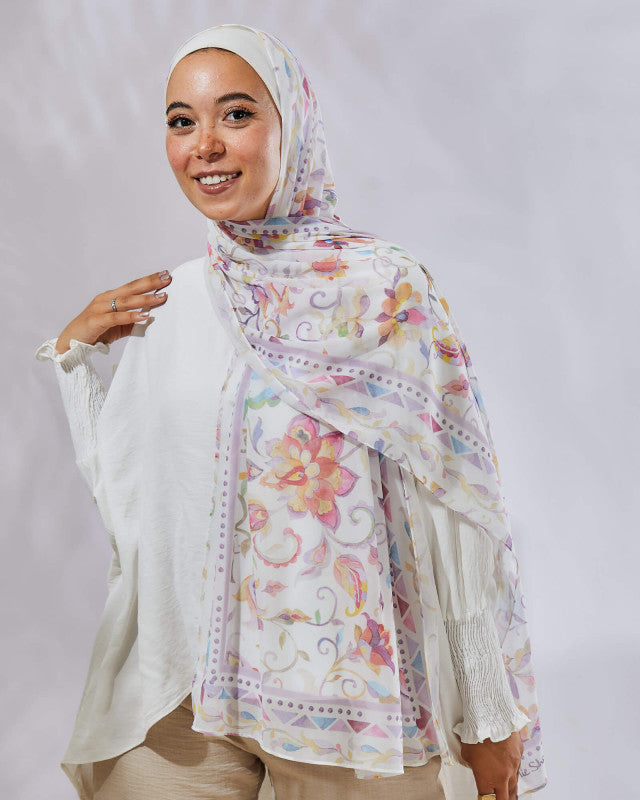 Tie Shop | Indian Batik طرحة ستان - ايشارب ستان